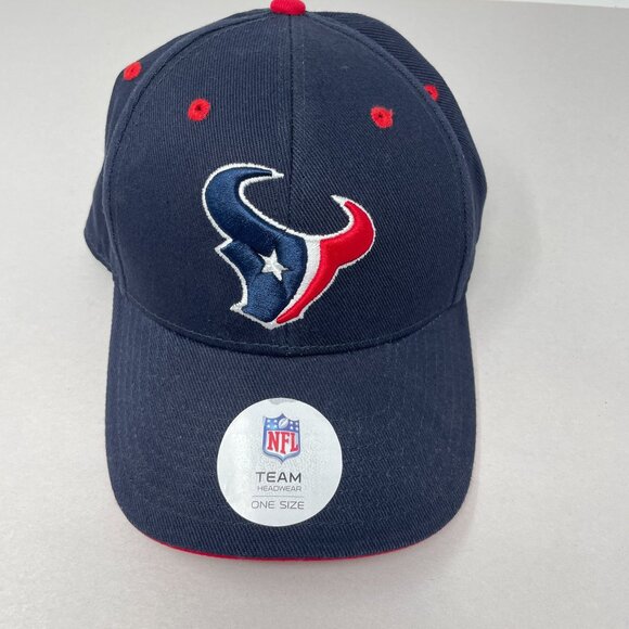 Houston Texans Hat Blue Red NFL Ball Cap Adjustable - Picture 2 of 8